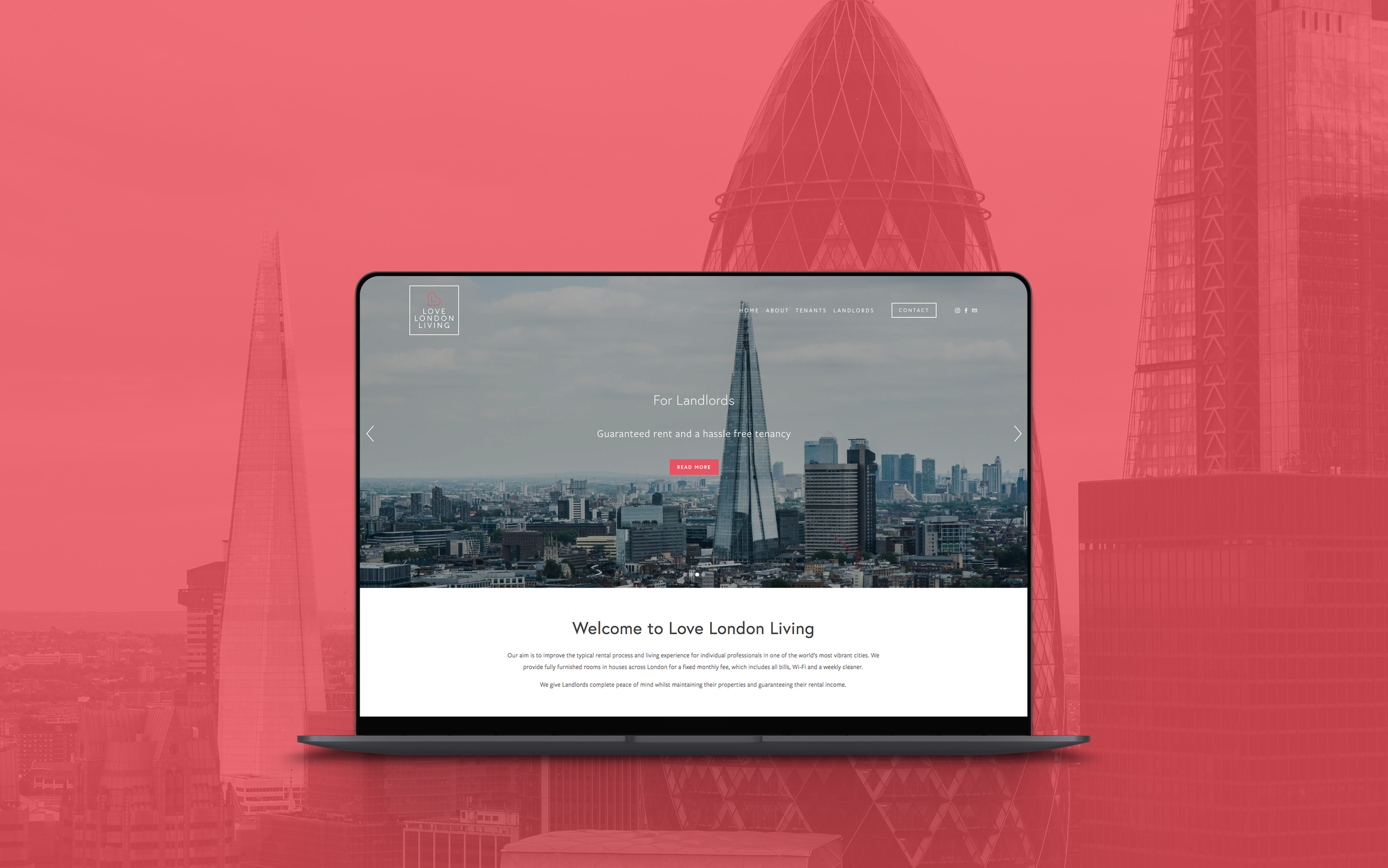 Squarespace for London Property Rental
