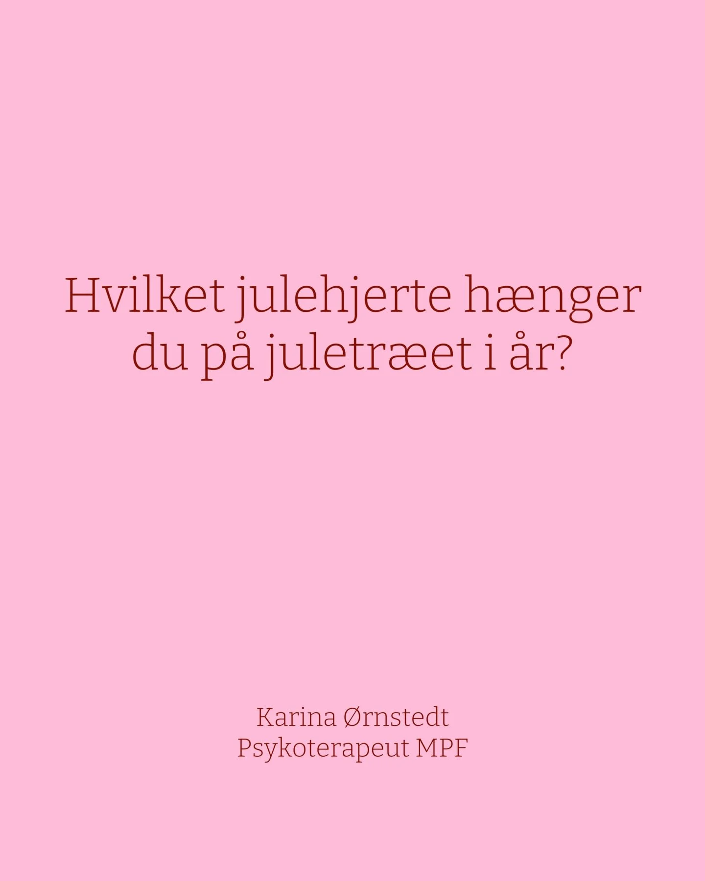 Julen er n&aelig;sten alle steder og rundt omkring i krogene kan der v&aelig;re julehjerter, der ikke kan rumme de s&oslash;rgende, skamfulde, gr&aelig;dende og r&aring;bende julehjerter, som julen ogs&aring; kan komme med. 

P&aring; trods af at jul