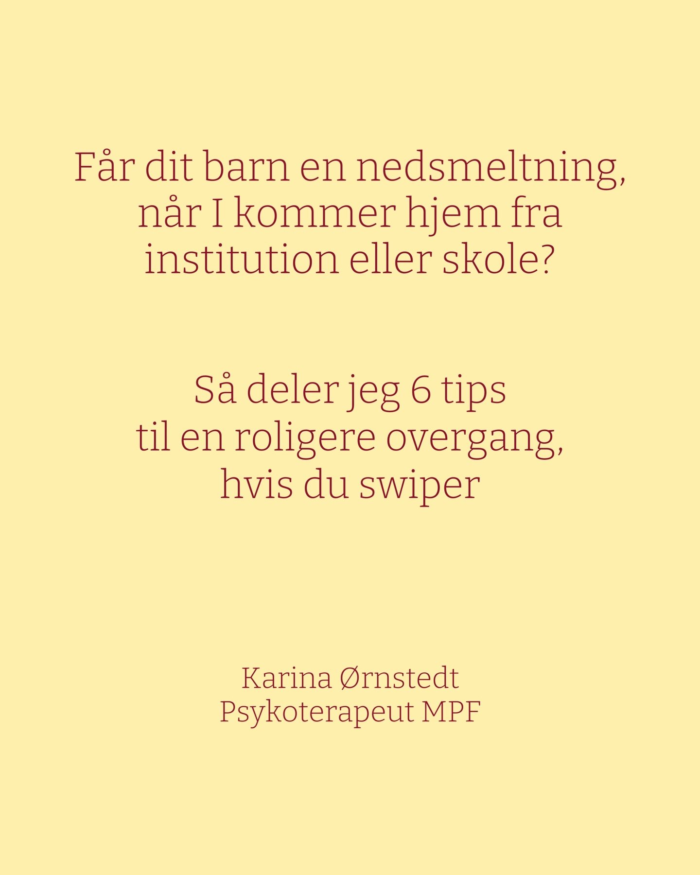 Med &oslash;nsket om at lande bl&oslash;dt sammen i overgangen fra institution eller skole til hjemme 🌱 Ps. det kan ogs&aring; berolige dit nervesystem&hellip;

#overstimuleredeb&oslash;rn 
#beroligenervesystemet 
#n&aring;rhverdagslivetersv&aelig;r