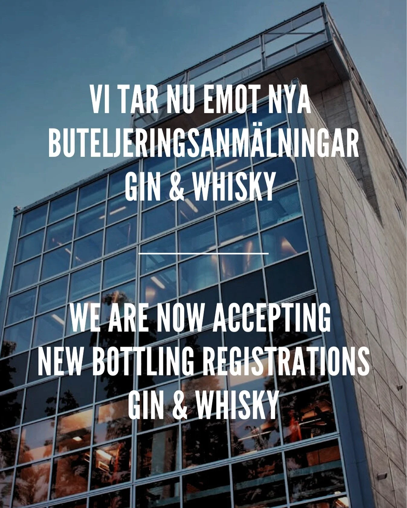 Vi tar nu emot nya buteljeringsanm&auml;lningar via mail till kundservice@mackmyra.se

F&ouml;r att vi ska kunna hantera din anm&auml;lan smidigt, v&auml;nligen inkludera f&ouml;ljande info i ditt mejl:

Var vill du h&auml;mta din flaska: Sverige, Da