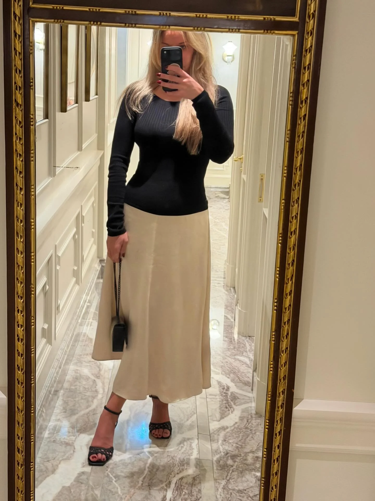 I heard this skirt is extremely pleasurable to run your hands up.