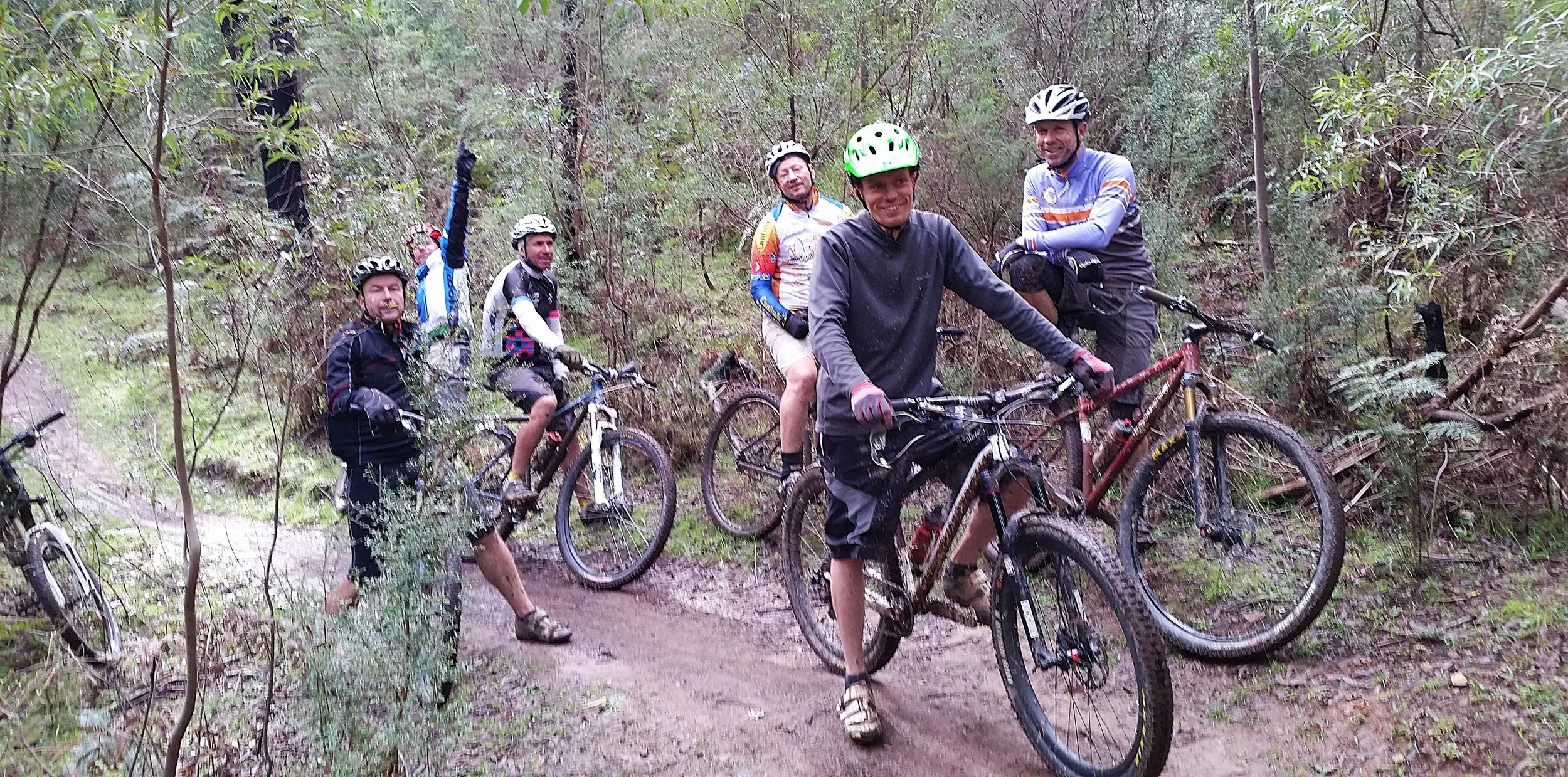 Boys riding at Buxton Mountain Bike Park