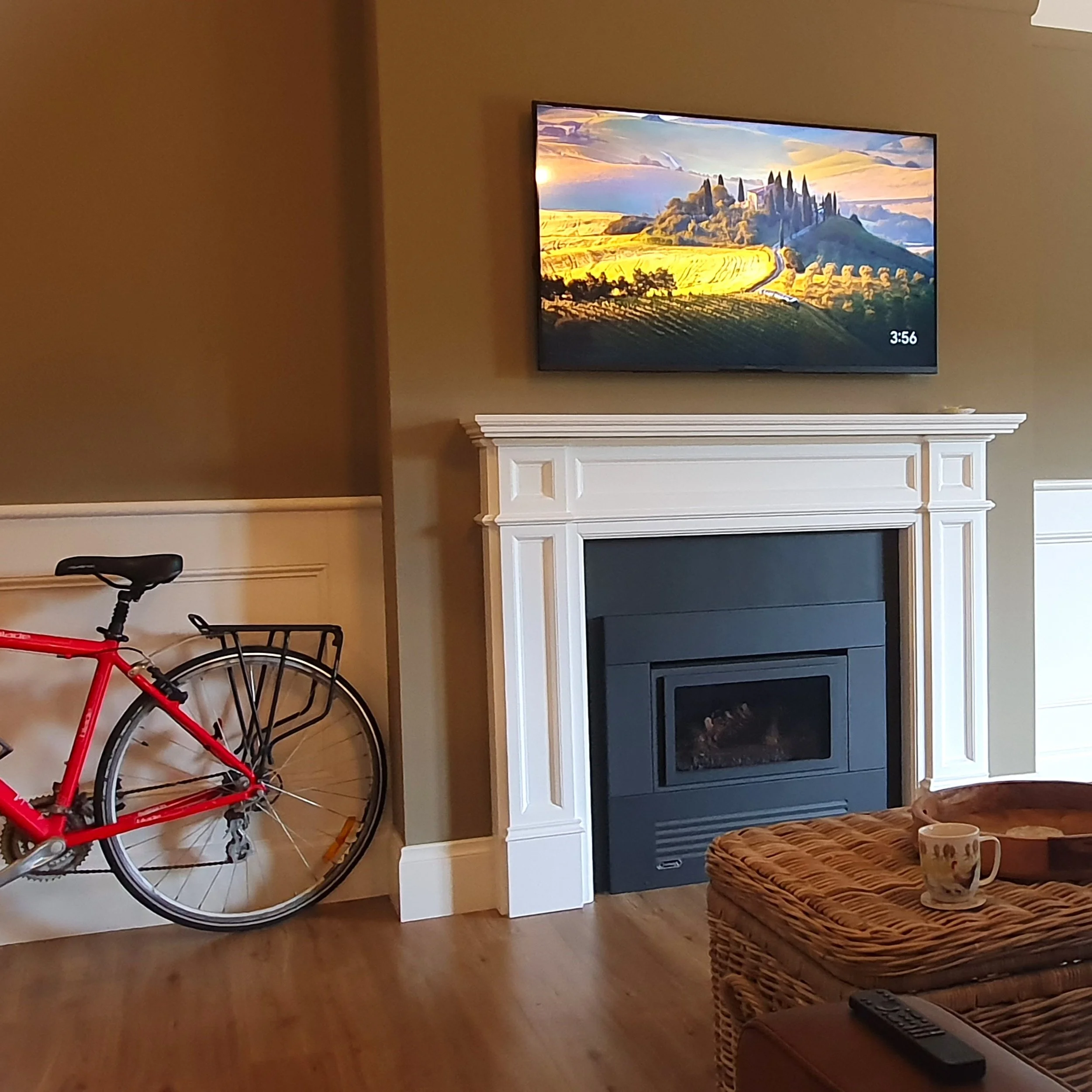 Bike inside accommodation