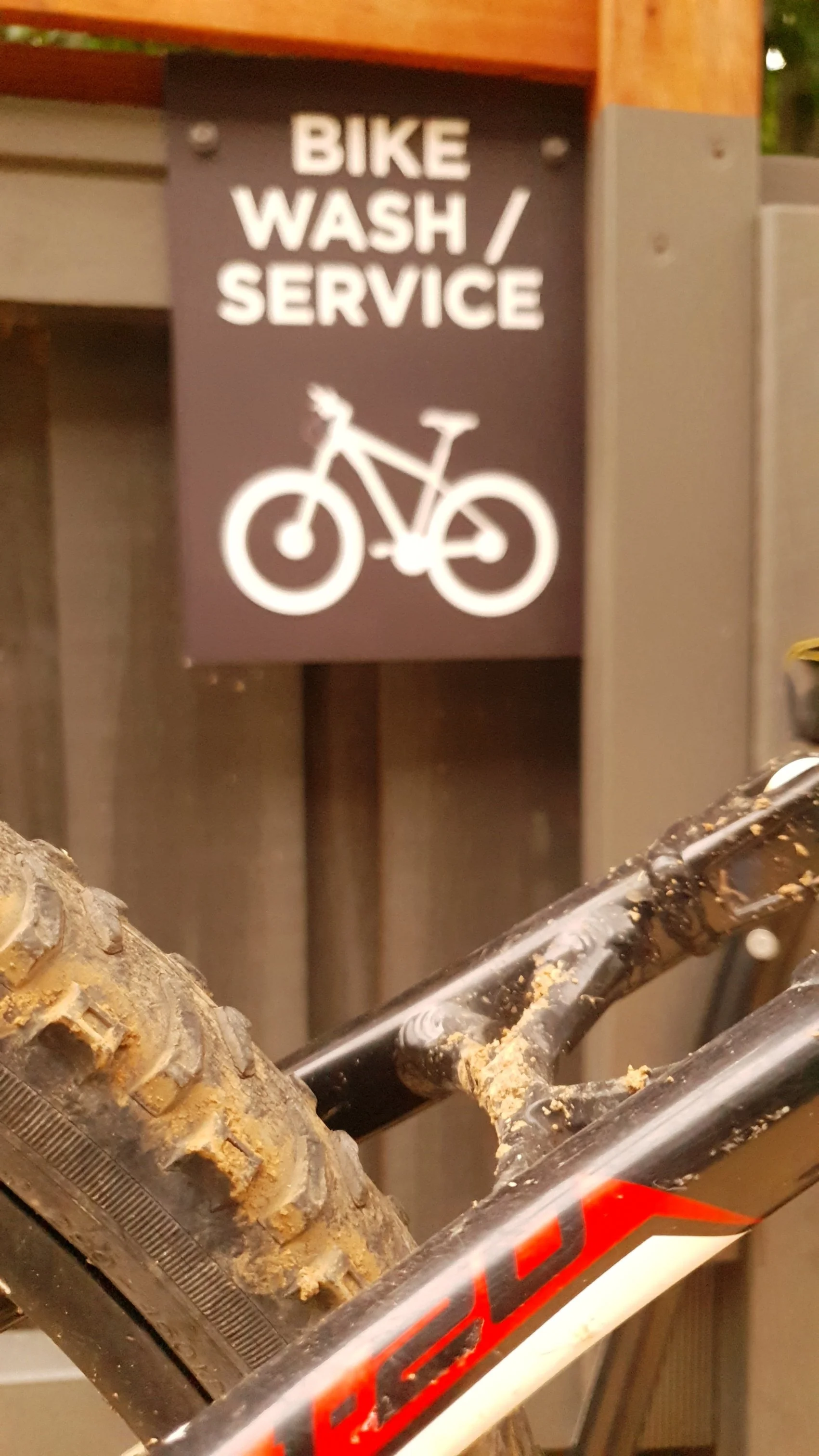 Bike wash bay at Scenic Marysville