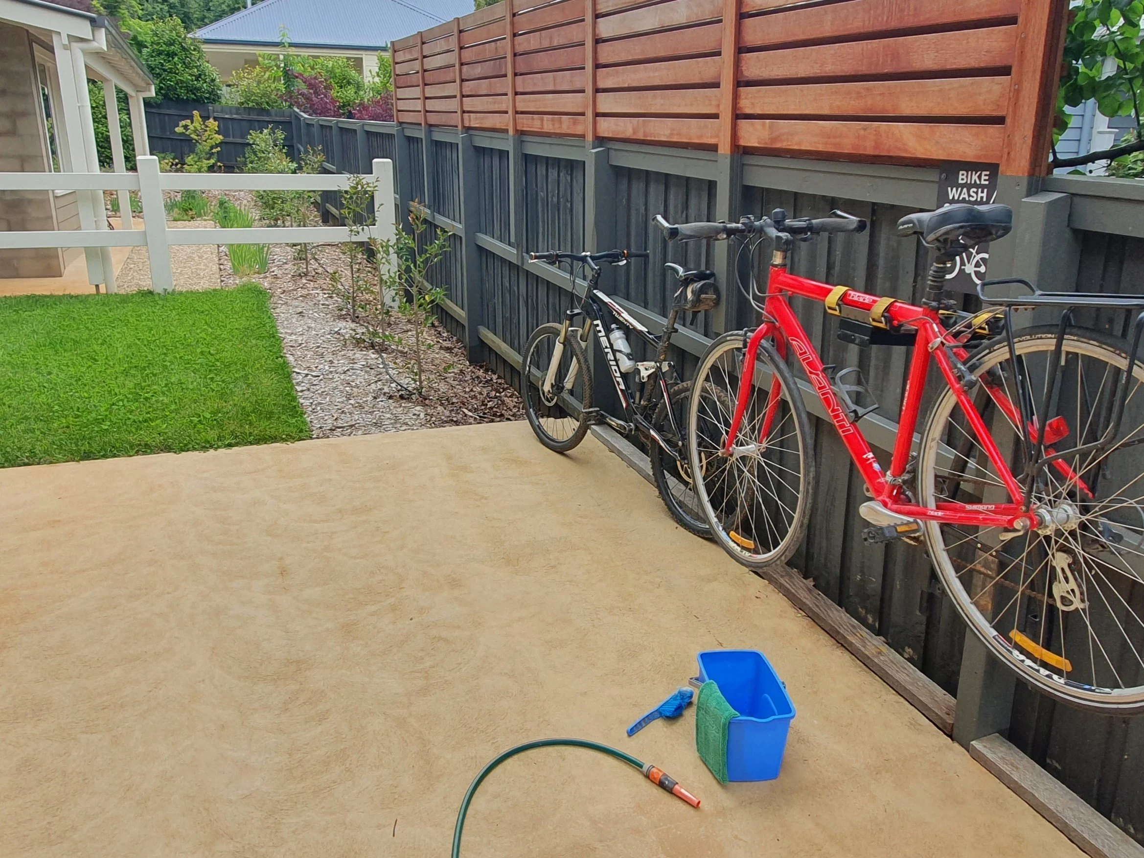Bike wash bay at Scenic Marysville