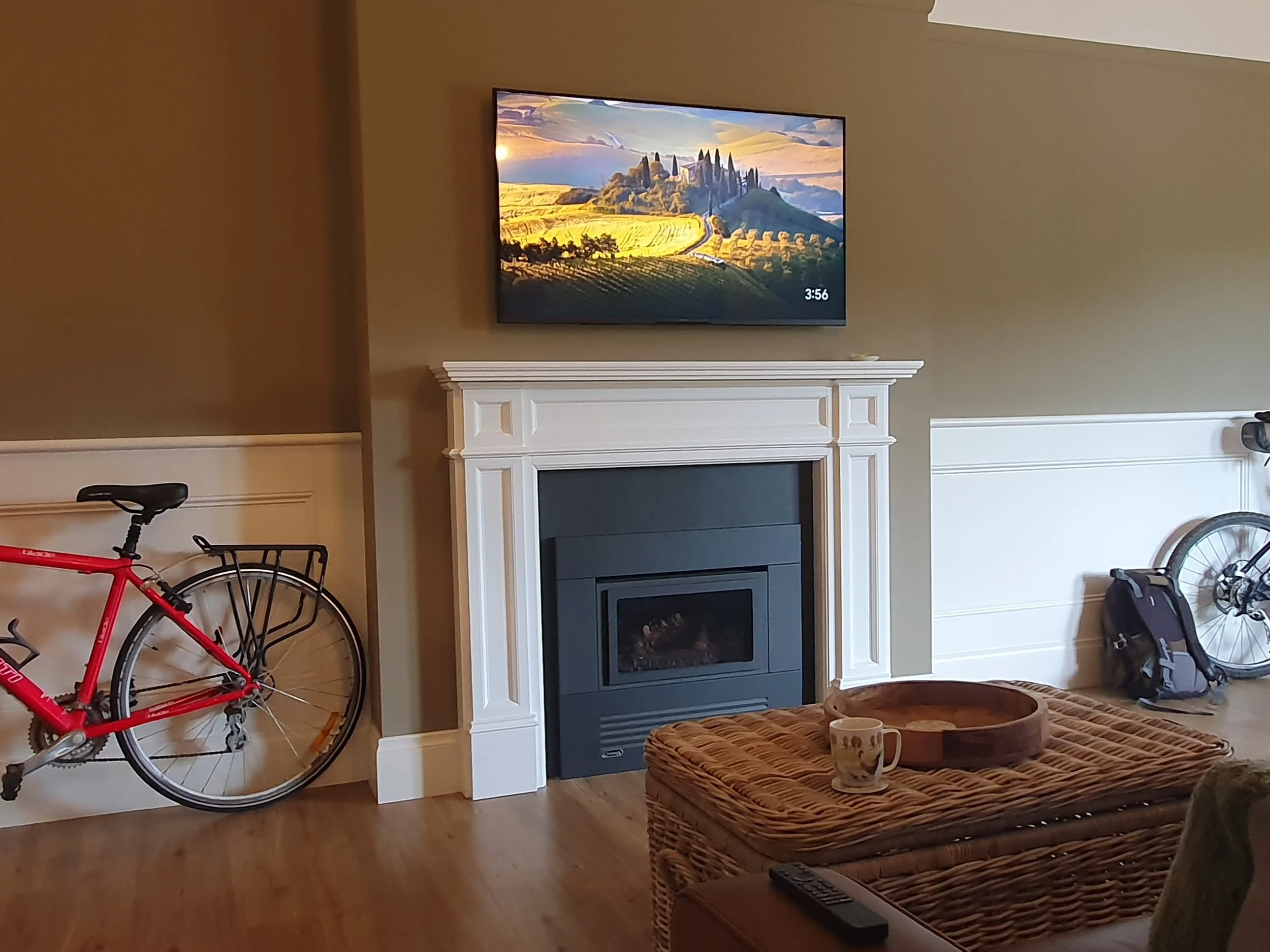 Bikes safely inside your room