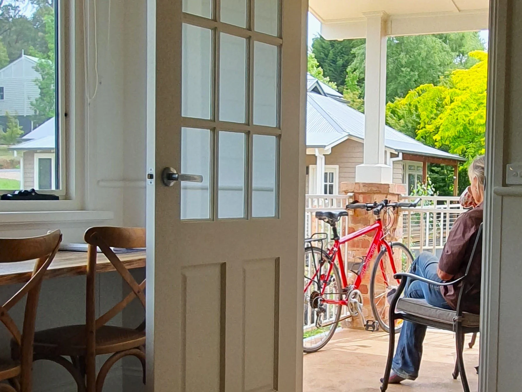 Bike balcony at Scenic Marysville