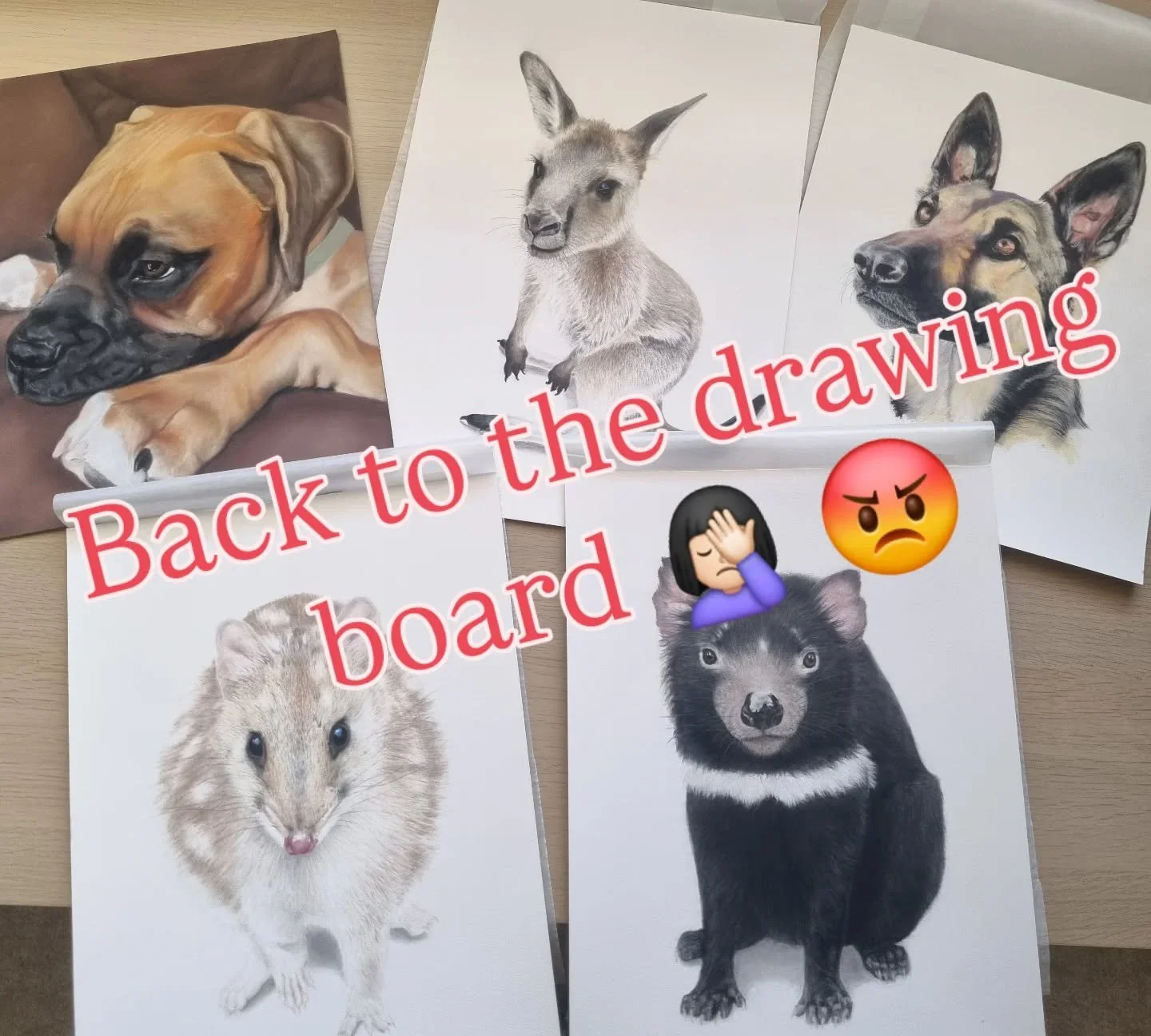 I had hoped at this stage that I would already have prints and originals available for purchase. Sadly,  however, I had a terrible experience with a 'professional' art print company. The assistant handling my delicate work damaged 5 out of 7 of my dr