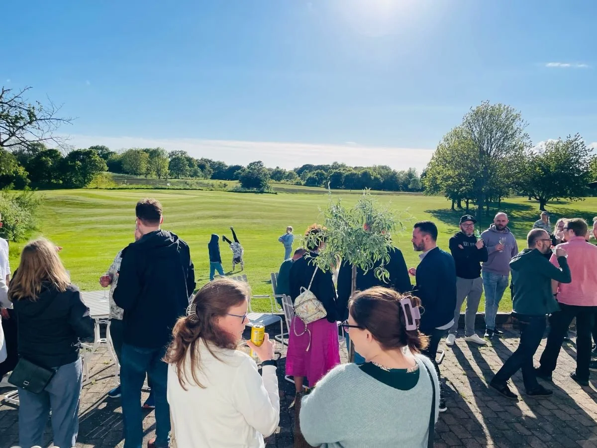 Sommarfest i Skåne gör sig väldigt bra på vår kick off vänliga golfklubb.