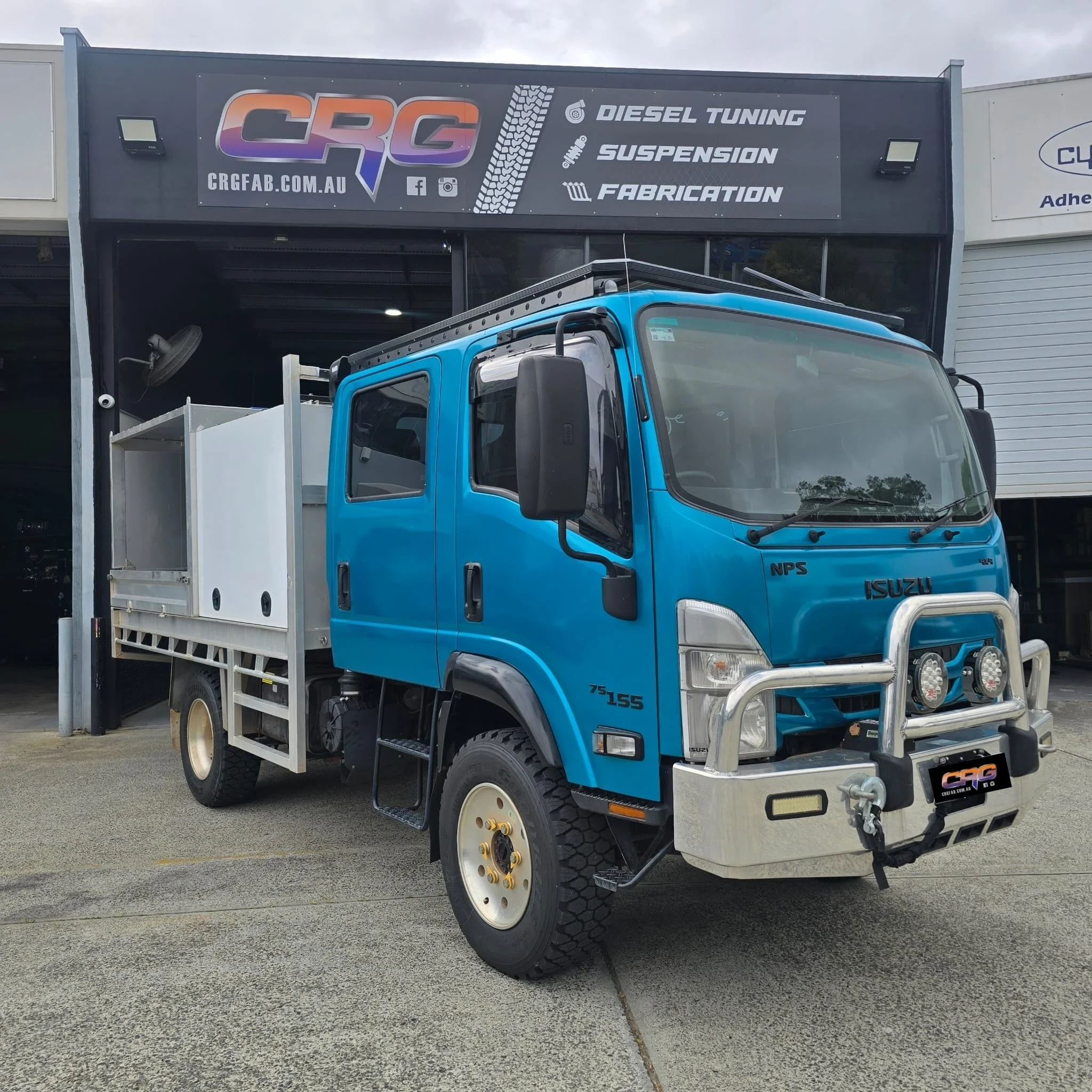 Isuzu NPS 

Adventure truck getting working done while in town. 

Stainless steel CRG Snorkel, catch can kit supplied and fitted with @bossvent dual canister, our aluminium intercooler pipe upgrade and of course a  tune on the dyno. 

🙄Standard powe