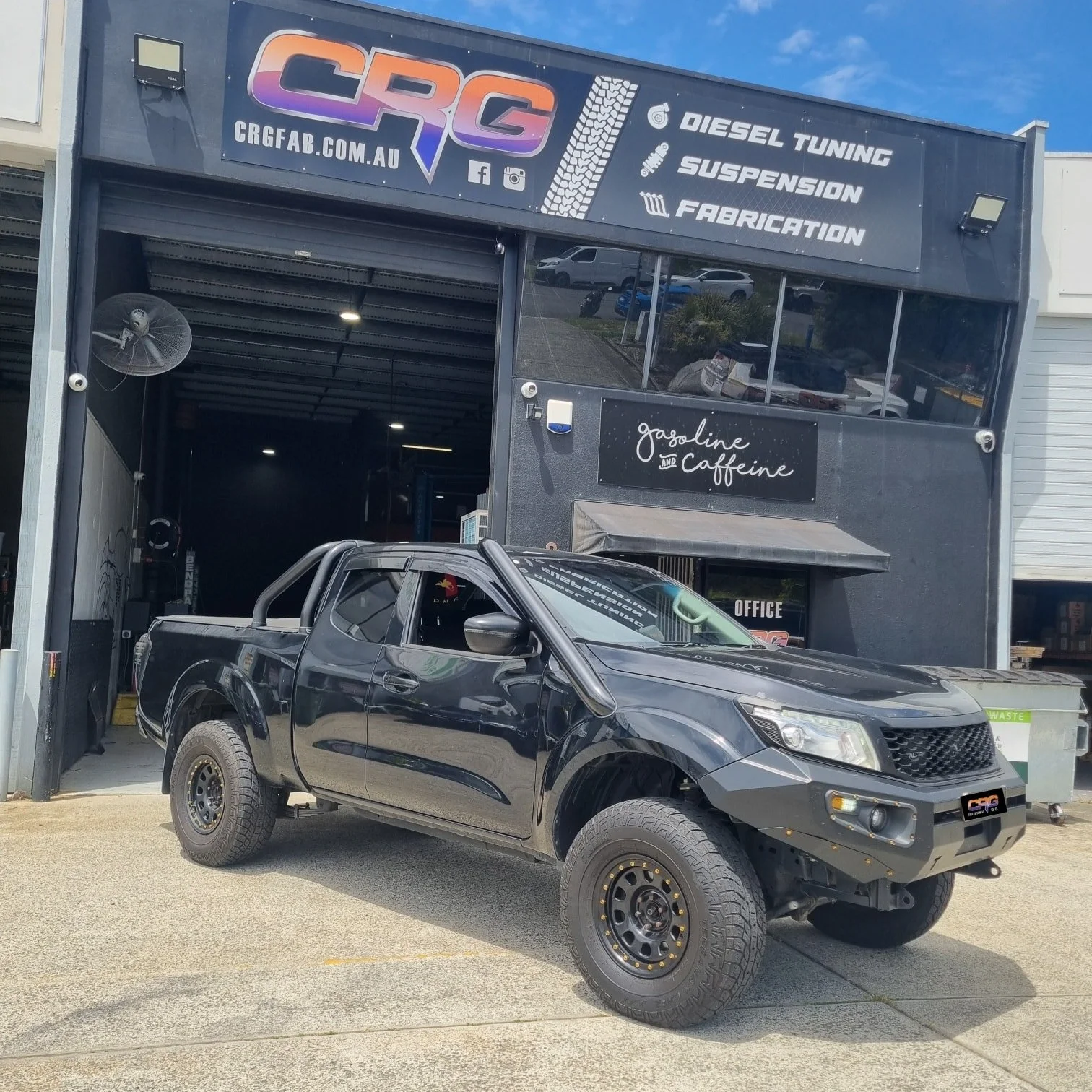 KING cab NP300. 

Don't get many of these In. 

Manual for a tune on the dyno with a 100% recommendation for an intercooler Upgrade. 

We had to remove the front Bash plate from the bull bar to get air to the intercooler. Even then the air was scatte