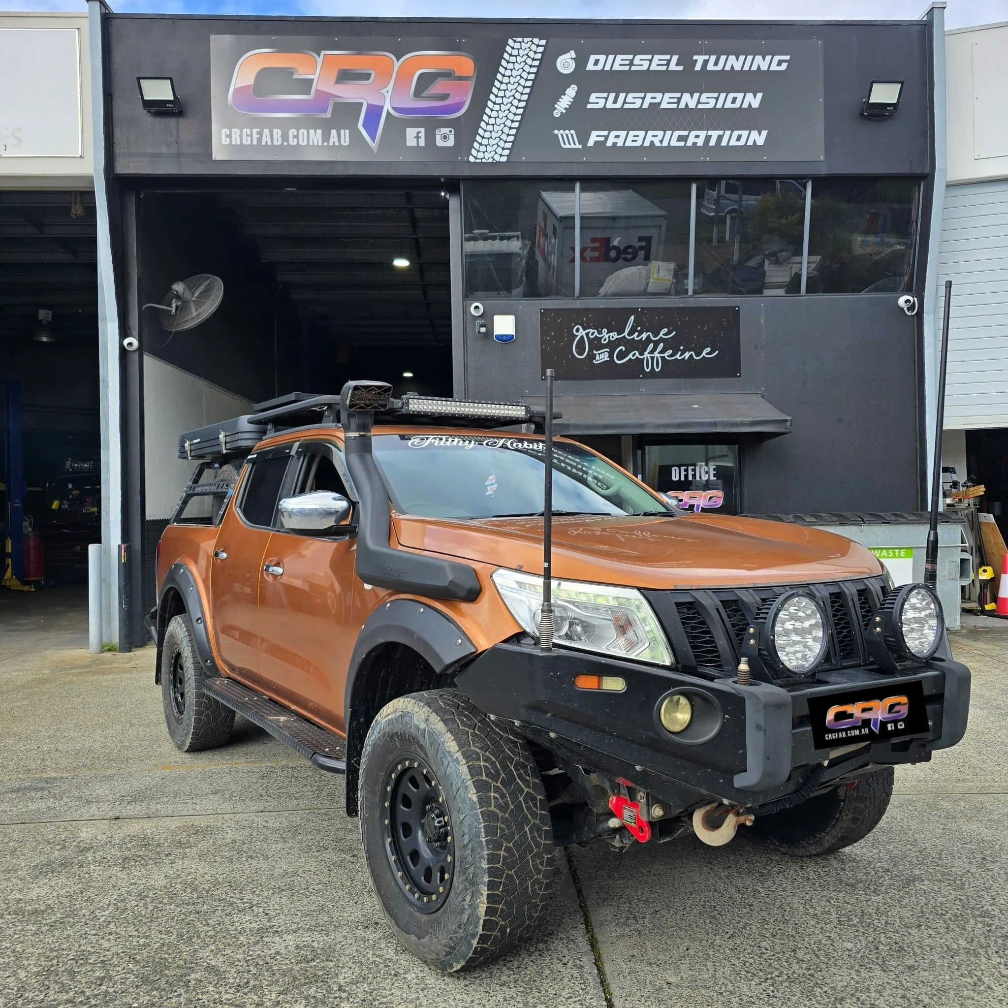 Goes Off road alright!! 

This Nav came in for a tune on the dyno and our hot pipe 

Definitely needed the intercooler flushed from the front it was literally completely blocked with mud and limiting the Intercoplers ability to flow the frontal air. 