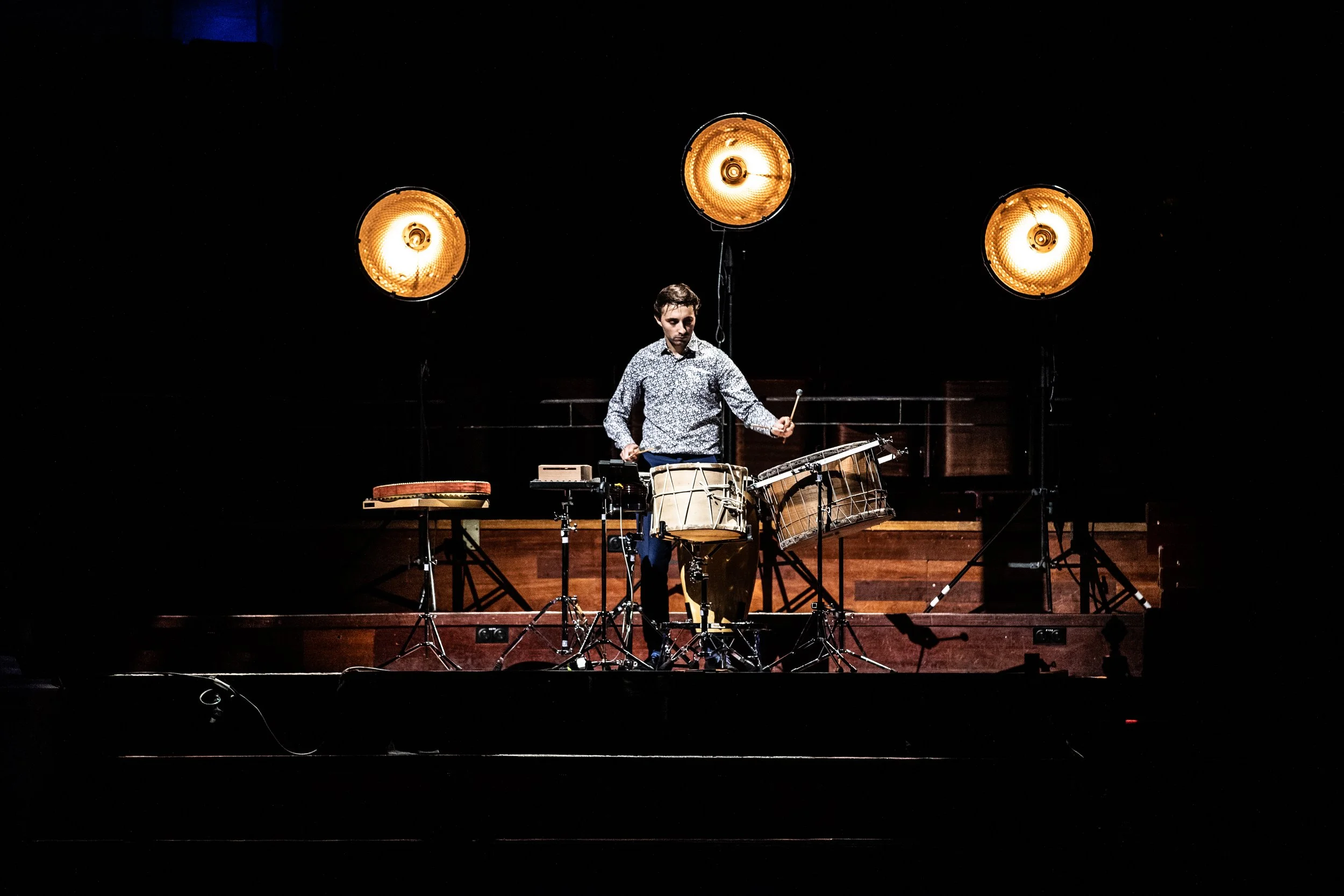 Percussion Talks Live in Theatre