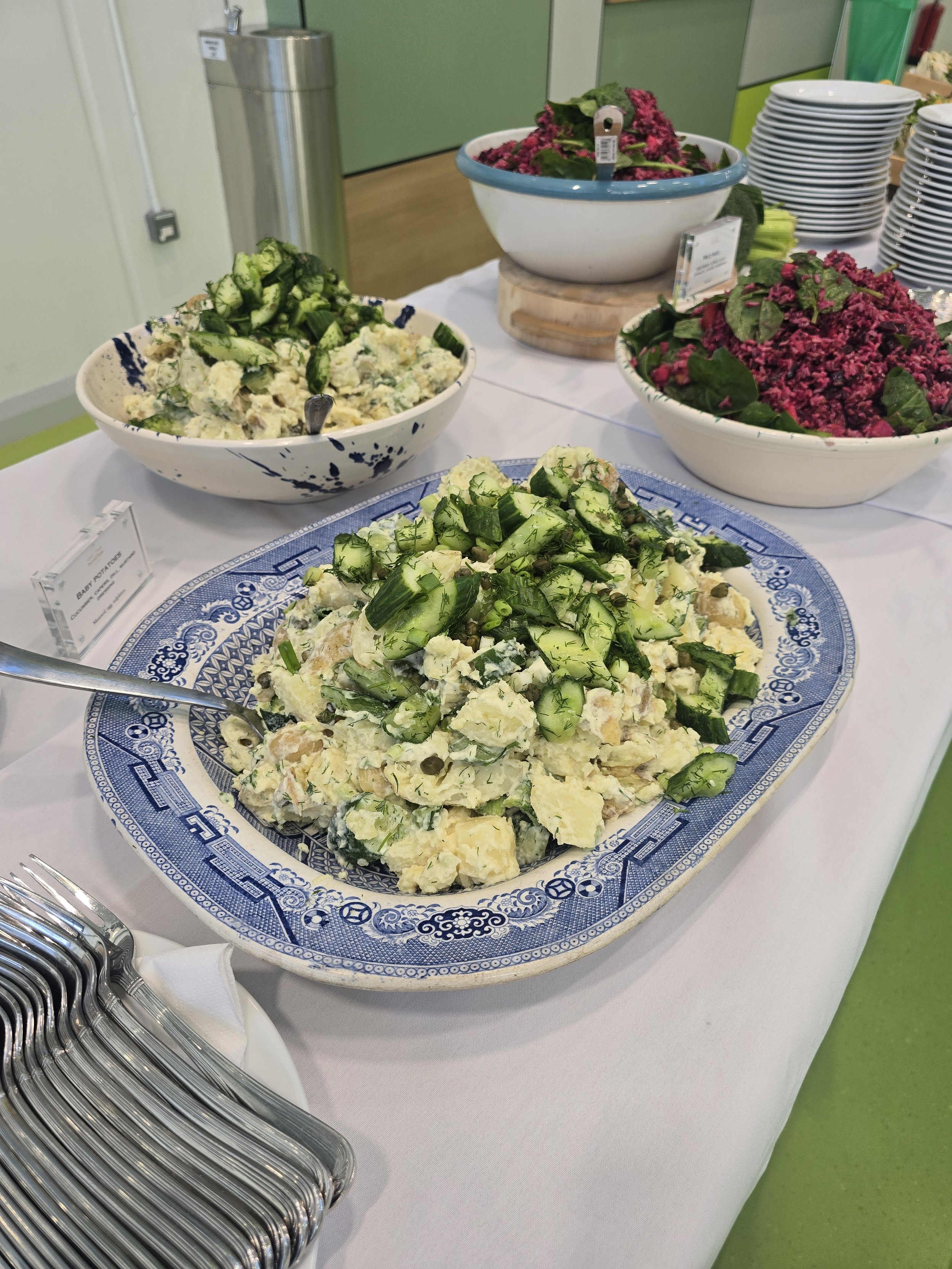 Potato, cucmber and dill salad