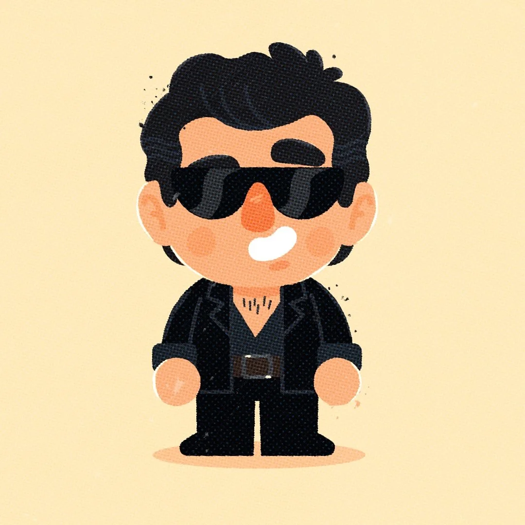 Character Design: ✅
Sketched out, refined and cleaned up.
Now it’s time to bring him into Cinema 4D. I’ve never modeled a character for 3D print before, so this could get interesting.
Any C4D tips (or 3D print advice) drop them below, I