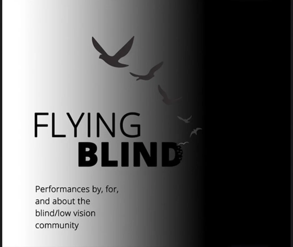 We are so happy to have some theater representation from an incredible local theater group on our stage! The Anything is Possible Theatre Company presents Flying Blind! a performance by, for and about the blind/low vision community!! 
This performanc