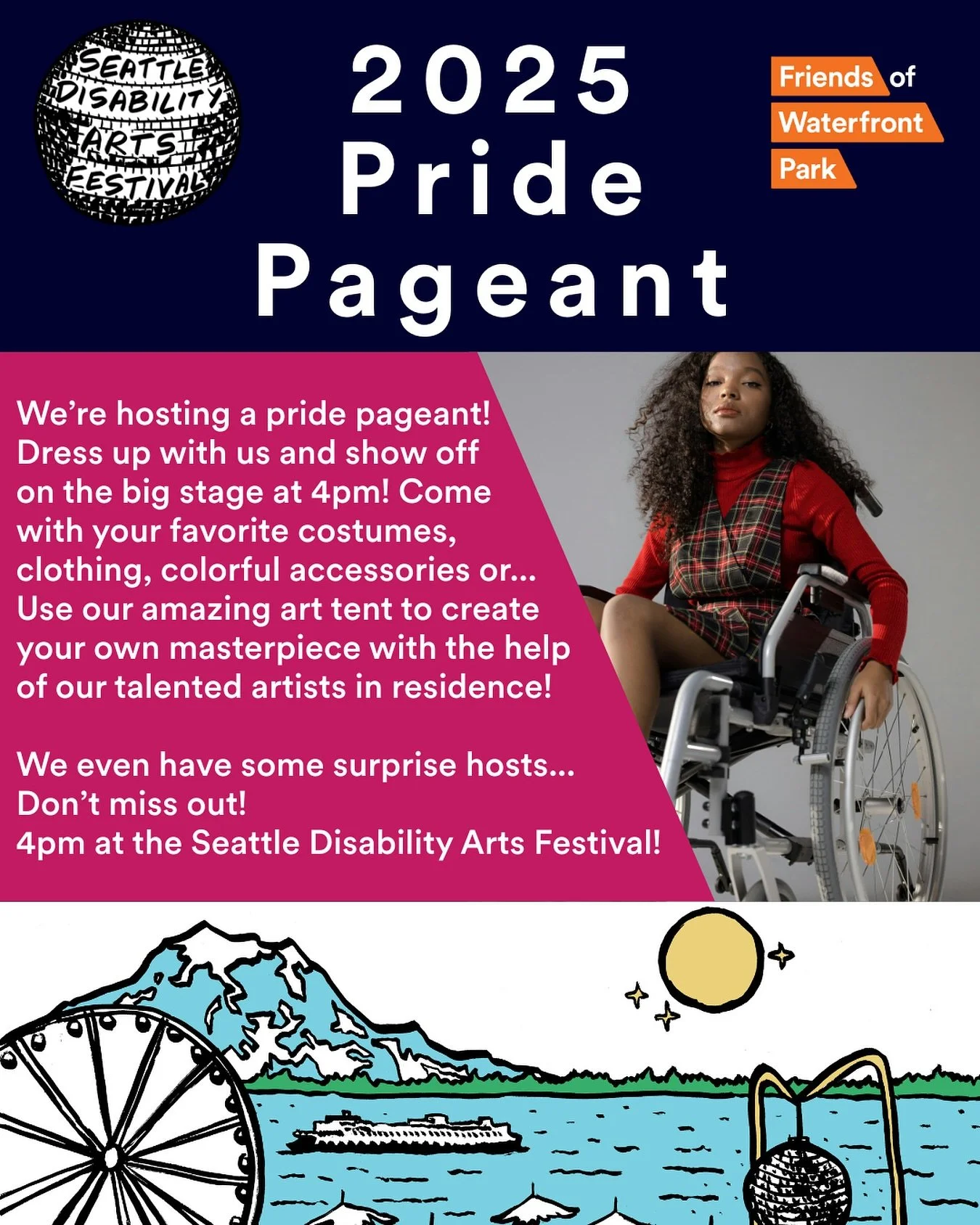 Come down with your favorite costumes and show off your style! Feeling more creative? Our arts tent is set up with so many materials and talented artists waiting to help you create your next masterpiece! Pageant starts at 4pm, don&rsquo;t miss out!