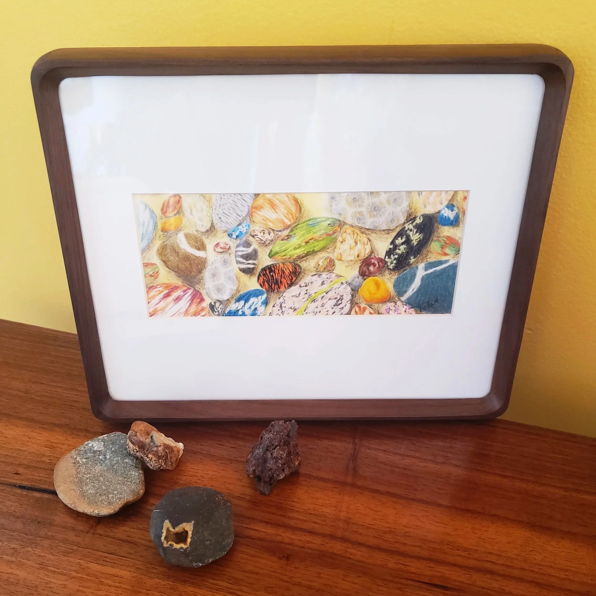 Stone Symphony Original Colored Pencil Drawing