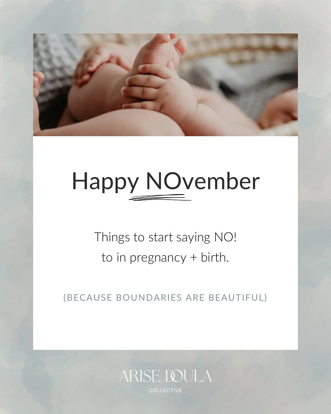 This NOvember, we&rsquo;re normalizing saying no&hellip; to pressure, to timelines, and to anything that chips away at peace.
You were created for this.
Trust the process.
Trust your body.
Trust your baby.

When you stand firm in what matters most to