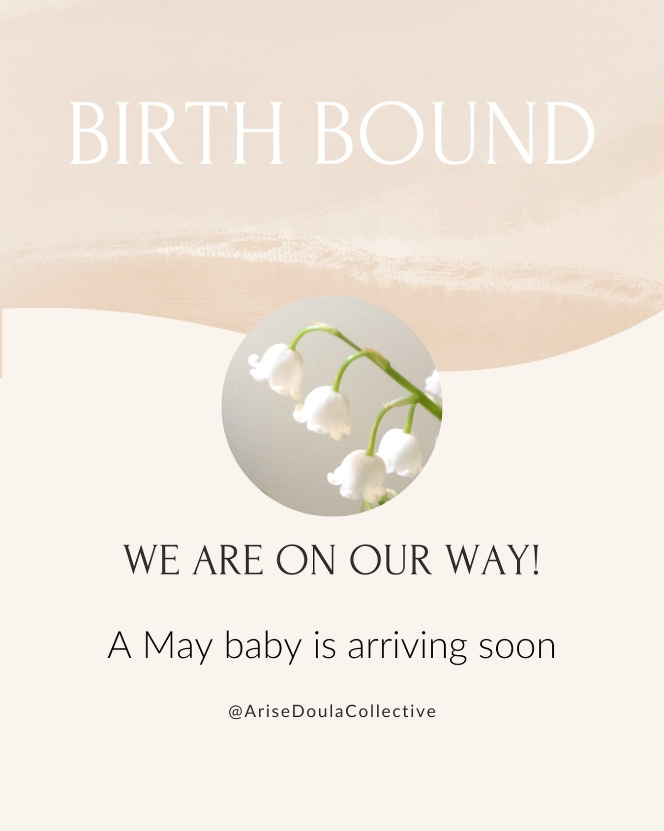 Our first May baby is on his way!