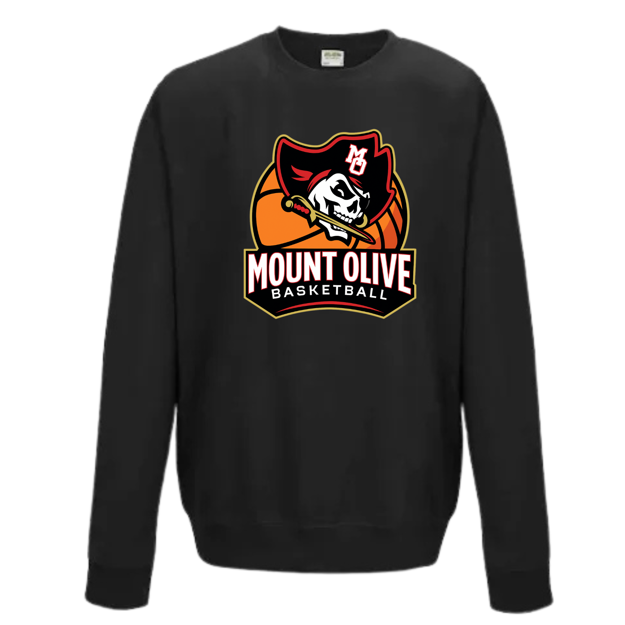 Big Basketball and Skull - Black Crew Neck.png