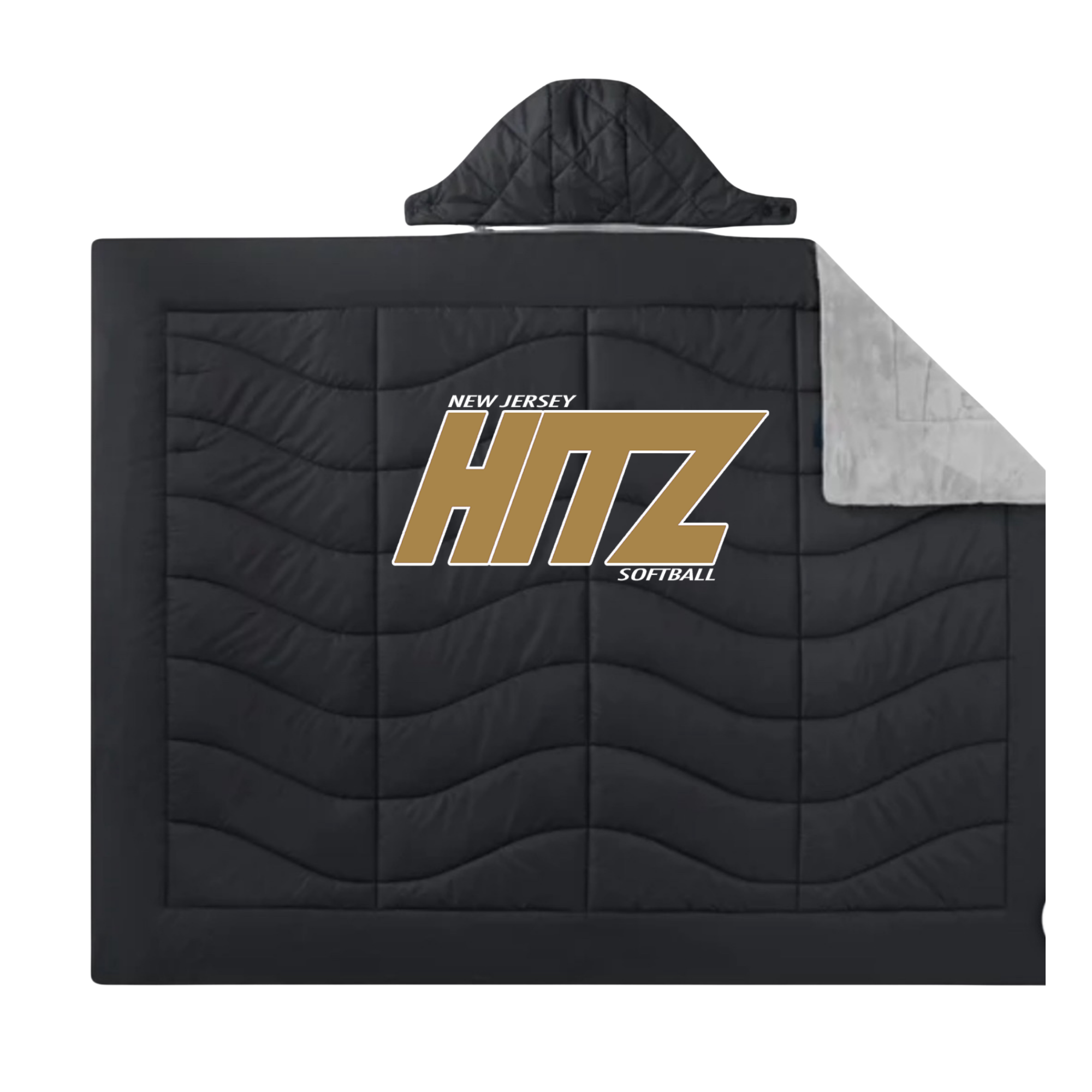 HITZ Logo on Hooded Blanket