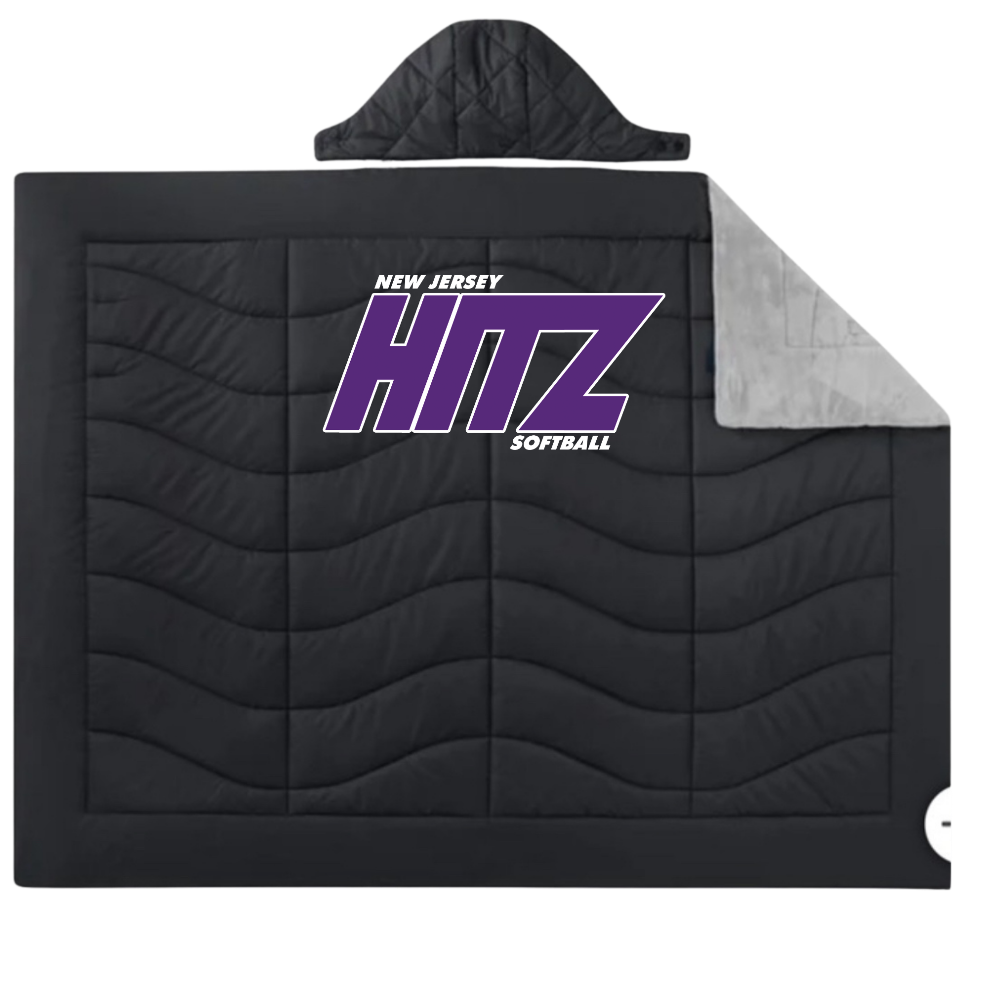 Hitz hooded blanket - purple logo.png