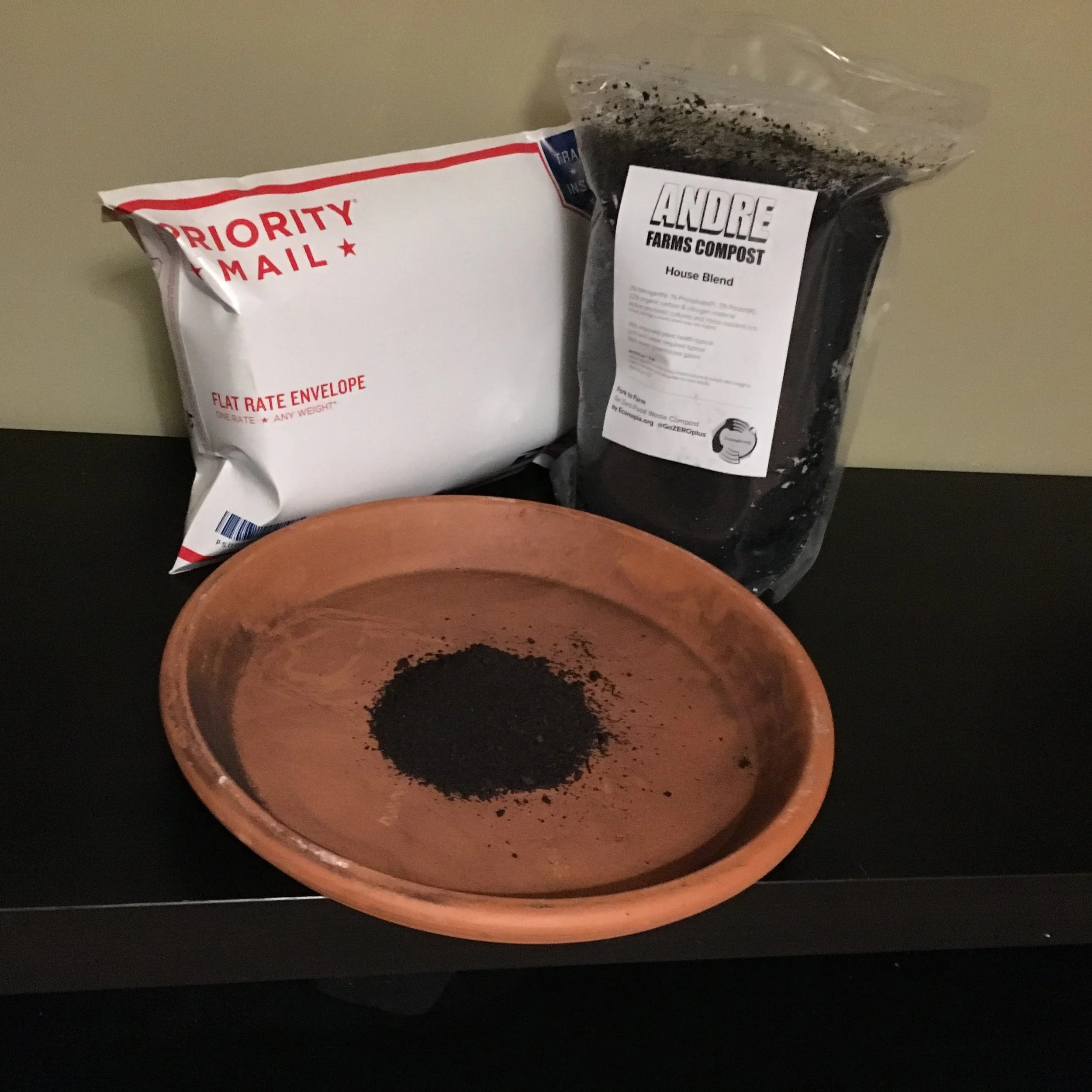 MAIL ORDER: Food Scrap-Based Compost - 1/8 cu ft. bag (~5 lbs.) tax & shipping included