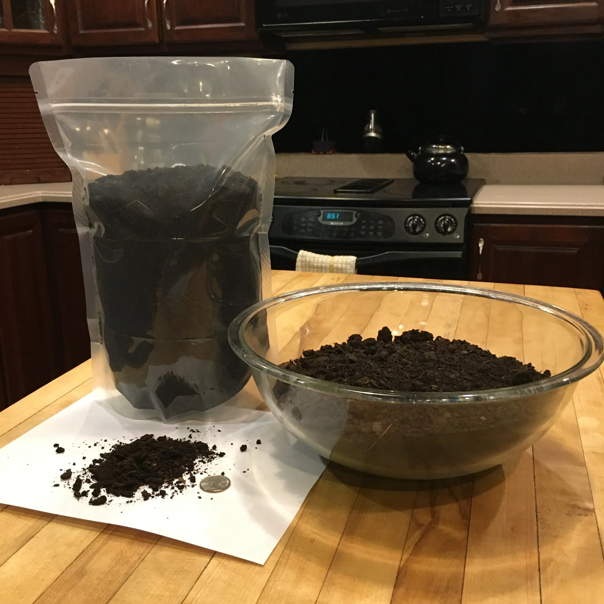 PRE-ORDER: Food Scrap-Based Compost - 1/8 cu ft. bag (~5 lbs.)