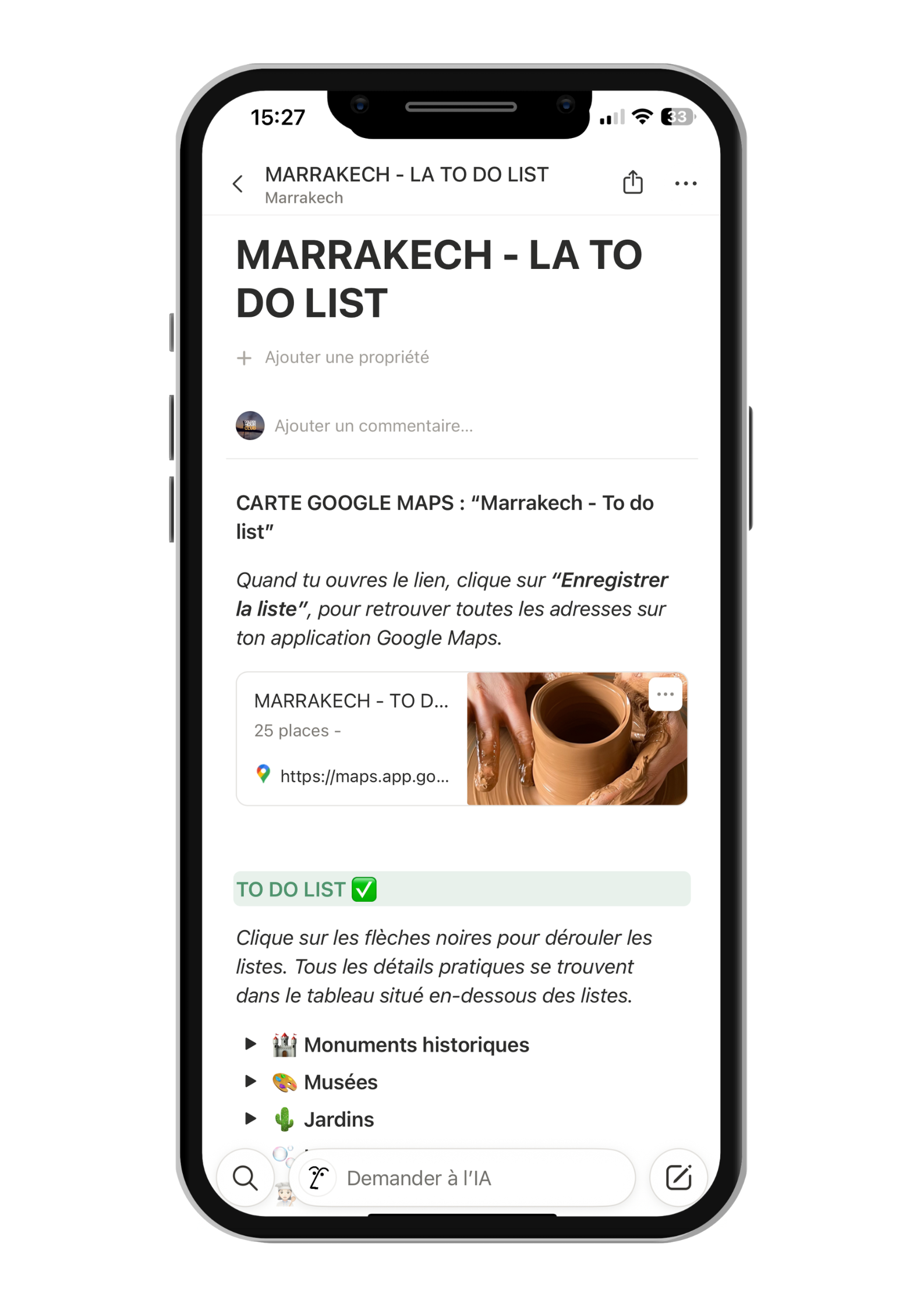 100% interactif : cocher chaque spot visité et garder le guide comme souvenir de voyage.