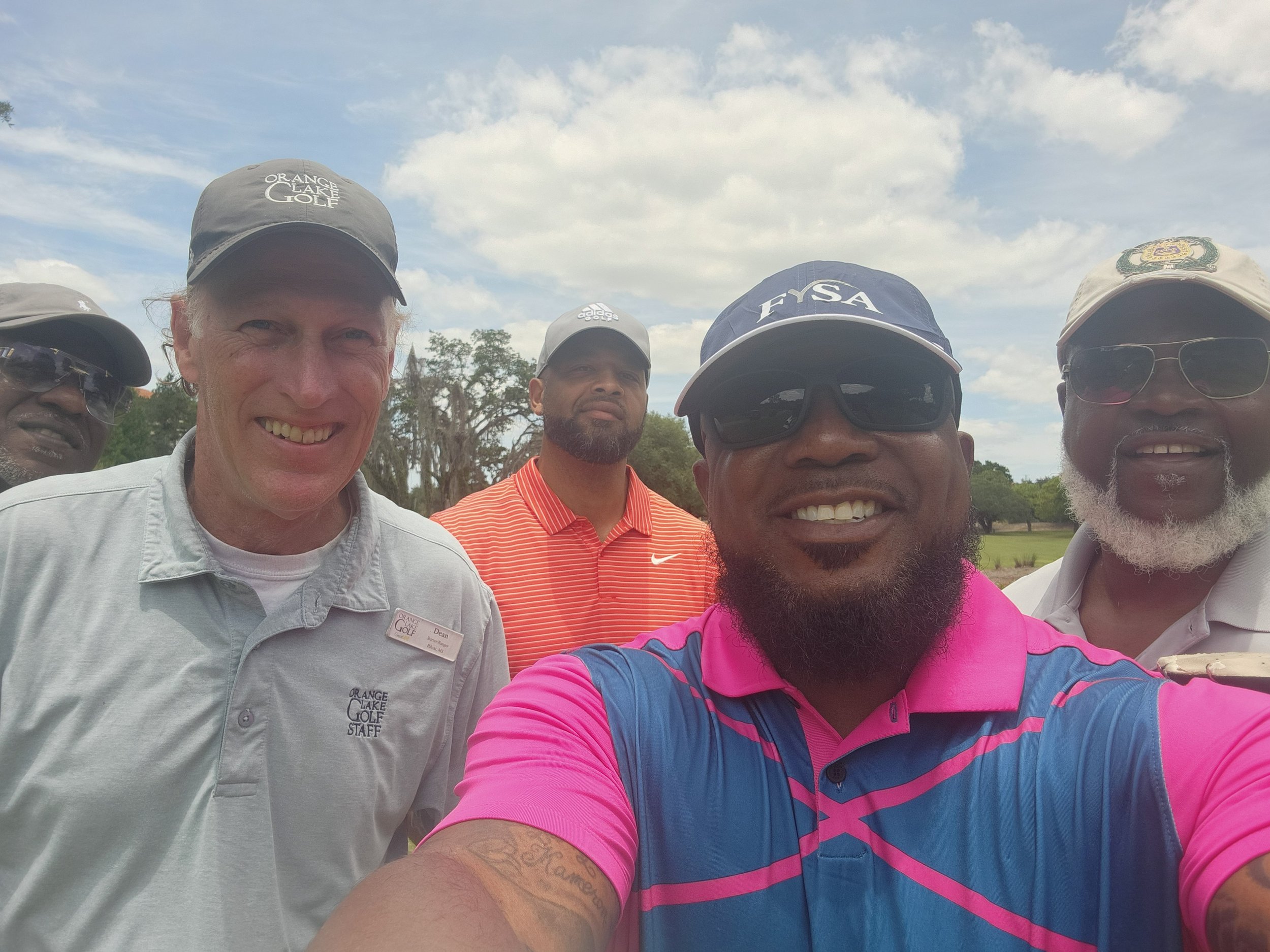 Golf, because if you don't smile early...life comes at you fast.