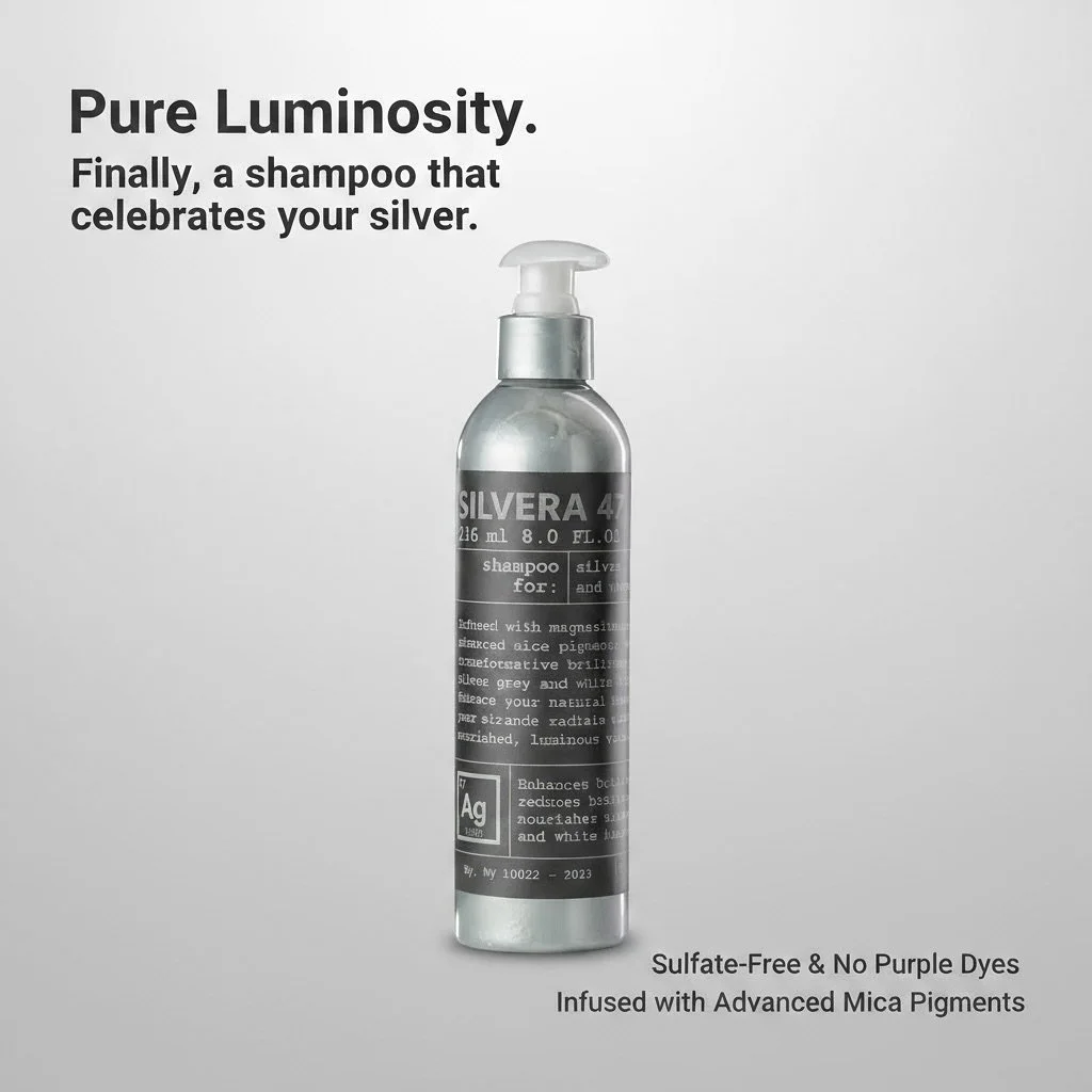 Pure Luminosity. 💫
Finally, a shampoo that celebrates your silver &mdash; not hides it.
Formulated with advanced mica pigments and magnesium, Silvera Shampoo enhances radiance and neutralizes yellow tones without purple dyes or sulfates.

Shine brig
