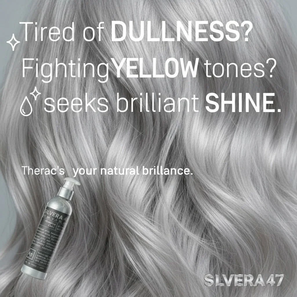 ✨ Tired of dullness? Fighting yellow tones?
Bring back your silver&rsquo;s brilliance with Silvera Shampoo &amp; Conditioner &mdash; enriched with silver mica pigment and magnesium to restore shine, clarity, and softness to every strand. 💫

💧 Your 