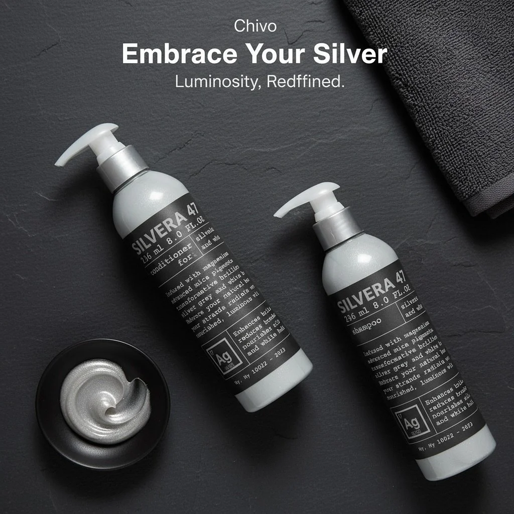 ✨ Embrace Your Silver ✨

Let your natural gray and white shine with true luminosity.
Silvera shampoo and conditioner enhance your tone, reduce yellowing, and give your hair a silky, radiant glow &mdash; all while keeping it healthy and vibrant.

💫 P
