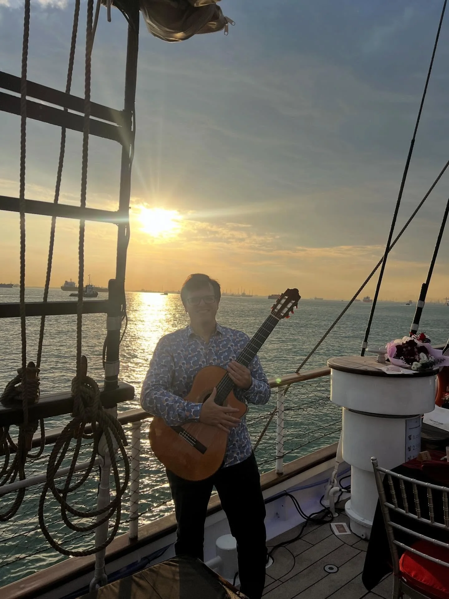 Sunsets on the Royal Albatross - performing solo on Fridays, Saturdays and Sundays