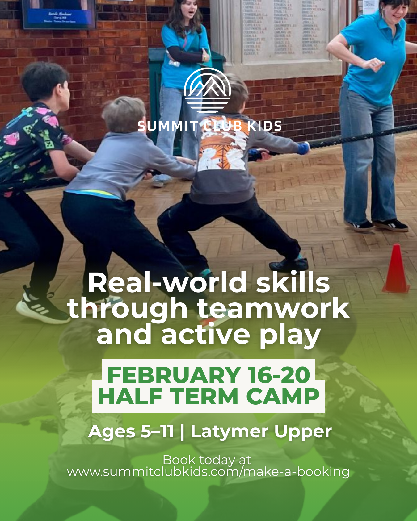 5 DAYS OF FUN AND PURPOSEFUL ADVENTURE  What Makes It Different  Story-led adventures that blend:  Creative problem-solving, team challenges, hands-on learning, and active play  An experience designed to build confidence, curiosity, and skills