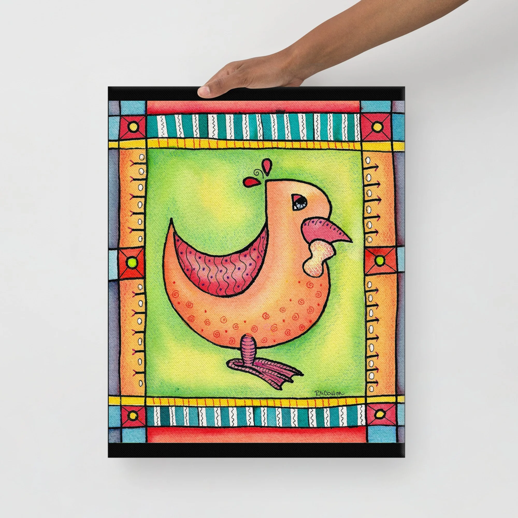 Rooster Jewel II Canvas Print