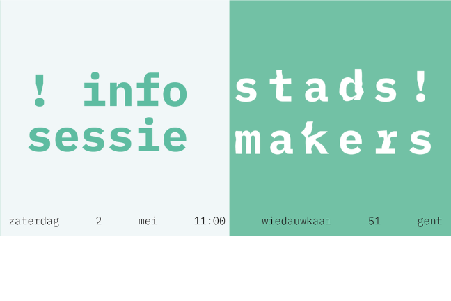 Ontdek Stadsmakers —&nbsp;infosessie rond coöperantschap