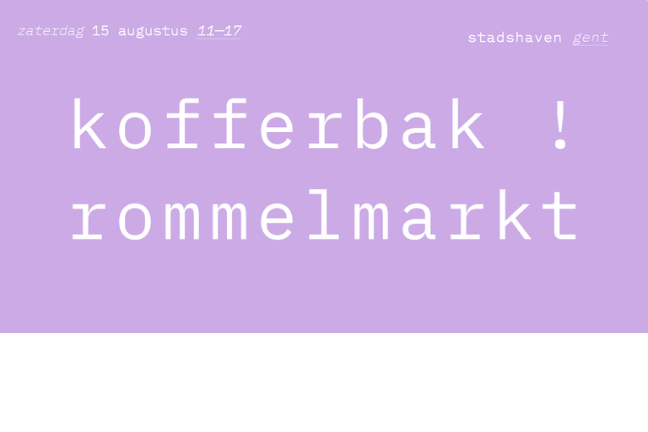 Kofferbakrommelmarkt