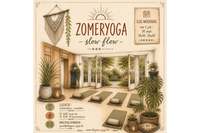 Zomeryoga bij Stiltemakers