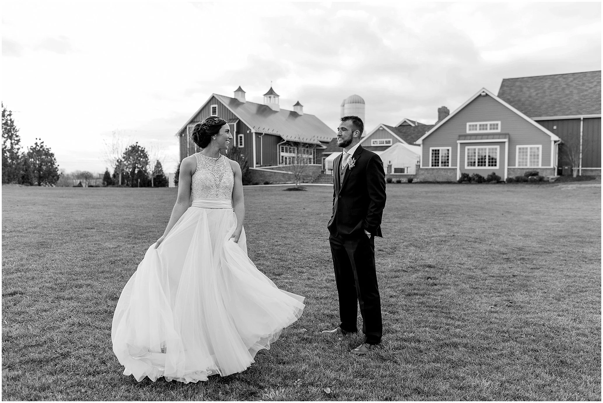 Dan + Kendra's Winter Wyndridge Farm Wedding: York, PA