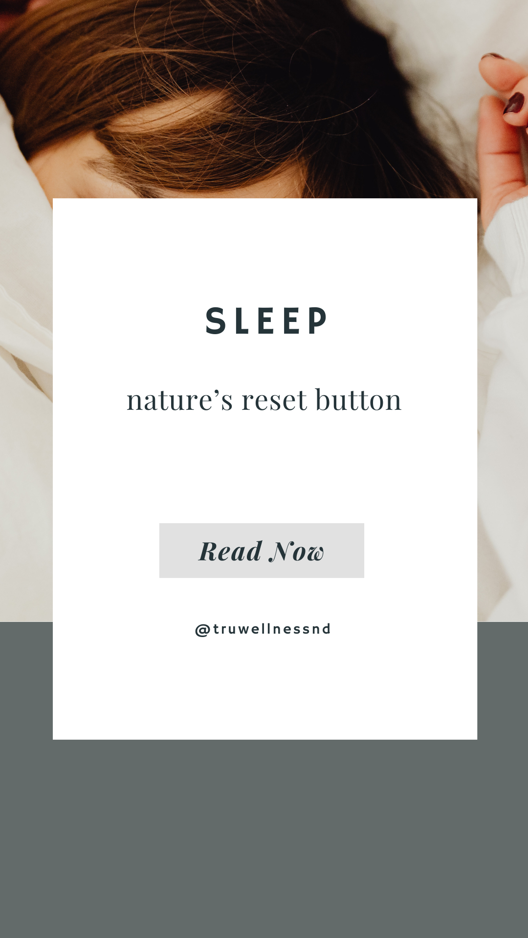 Sleep: Nature’s reset button