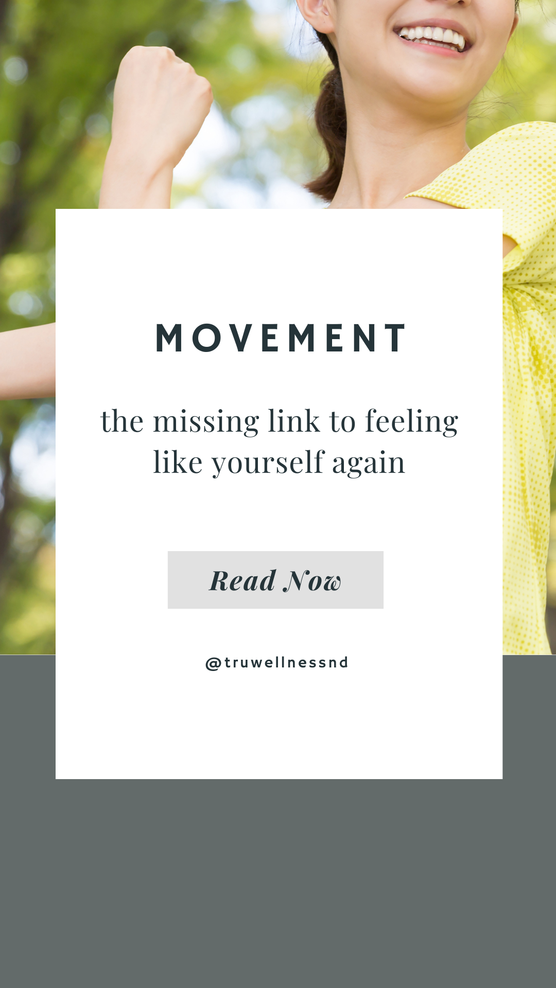 Movement: The Missing Link To Feeling Like Yourself Again