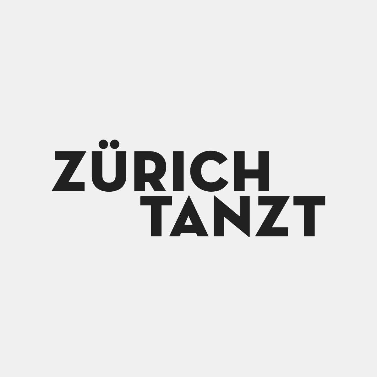 Logo Schriftzug von Zürich Tanzt, Indigo Siebdruck Kunde