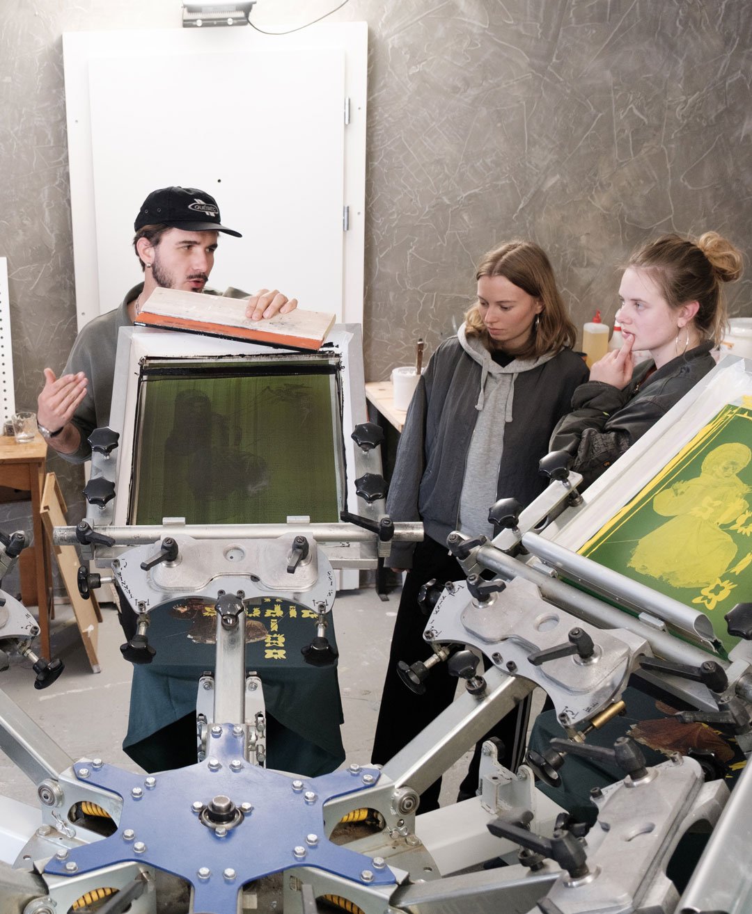 Siebdruck Workshop in Zürich.