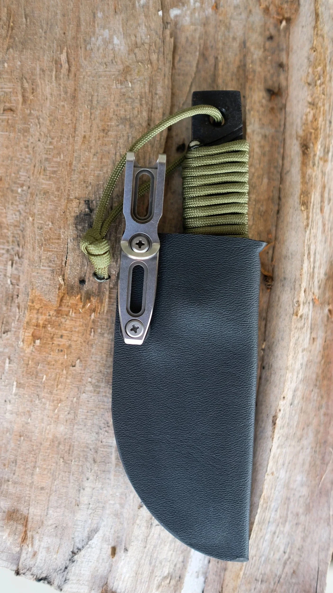 Kydex pocket sheath (no clip) - picture for example only of material
