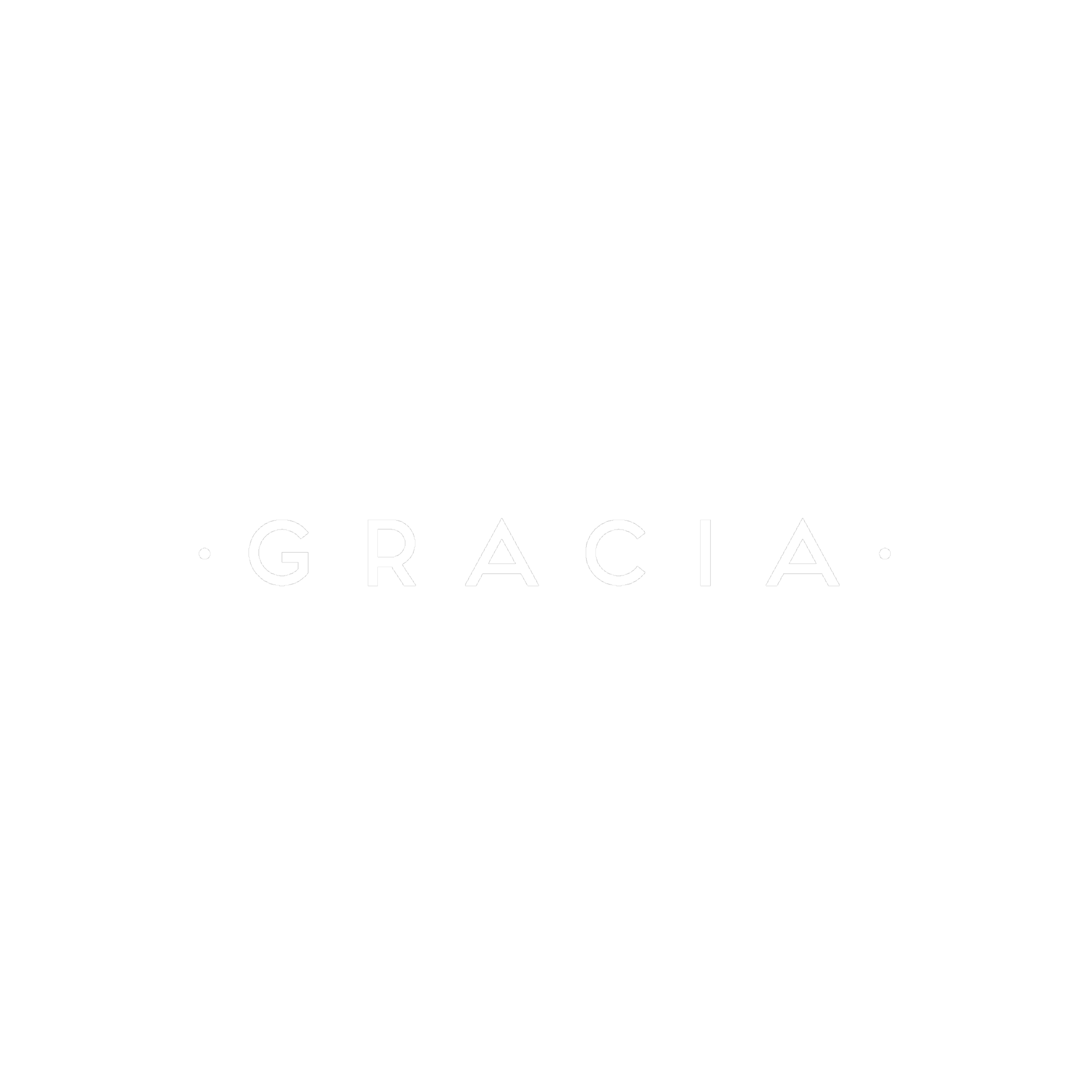 Logo de la marca 'Graça' en letra blanca sobre fondo negro, con un diseño simple y moderno.