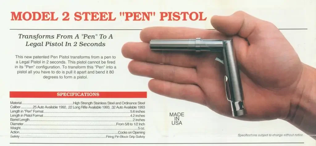 The Pen is Mightier Than the Sword: The Stinger Pen Pistol, .25 ACP