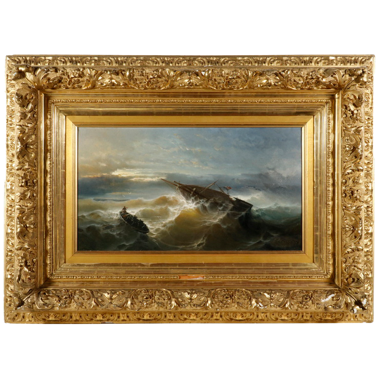 IVAN AIVAZOVSKY "After the Storm", oil on canvas, signed lower right
