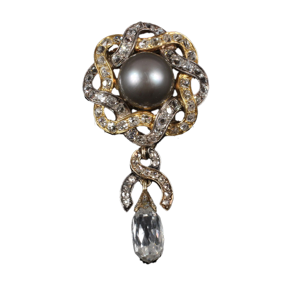 Antique Gold & Silver Brooch